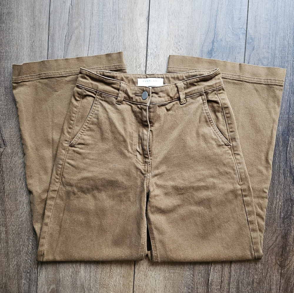 Everlane Wide Leg Crop Brown size 00